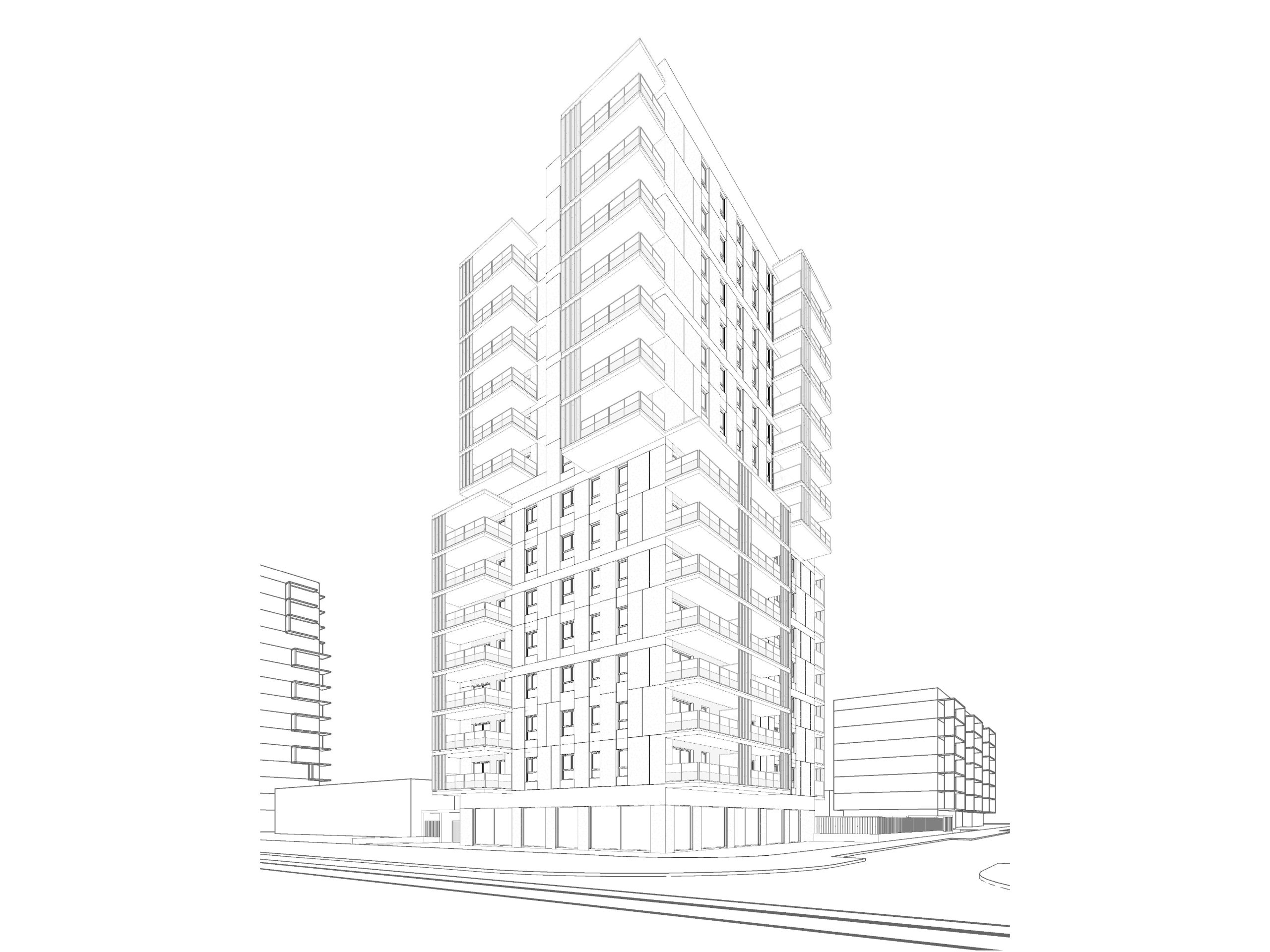 Edificio de 63 viviendas y aparcamiento en Tortosa 