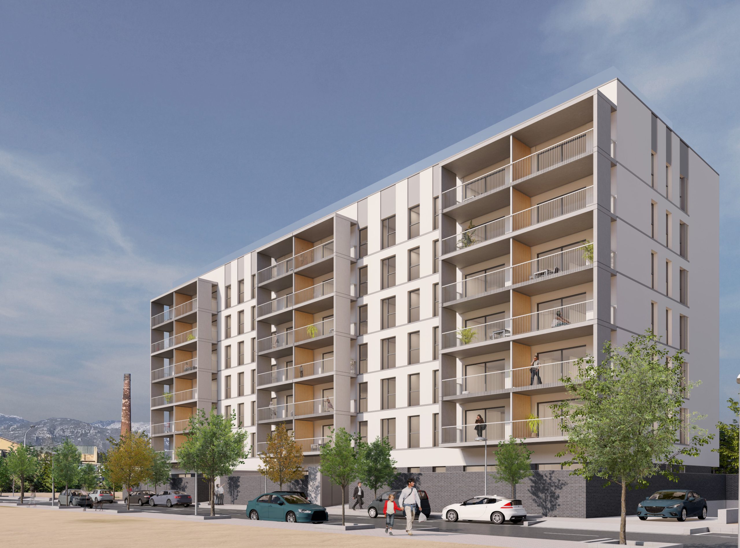 Edificio de 56 viviendas y aparcamiento en Tortosa 